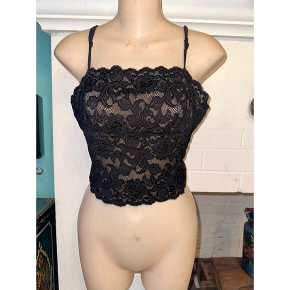 VINTAGE SUPER SEXY HANKY PANKY LACE CAMISOLE TOP S - Picture 1 of 6